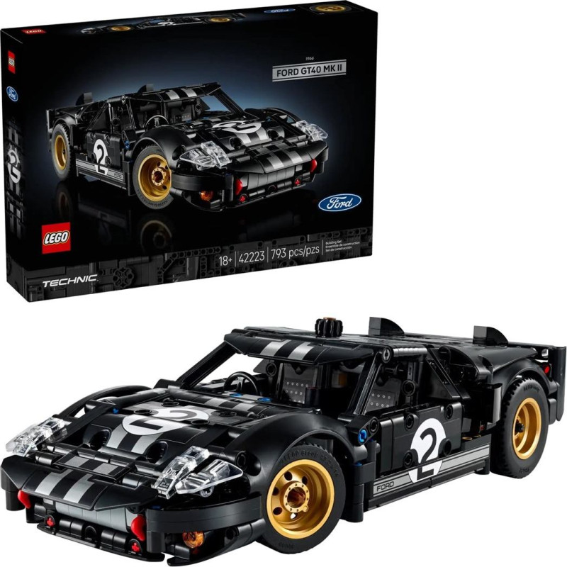 Lego TECHNIC 42223 1966 Ford GT40 MKII Race Car