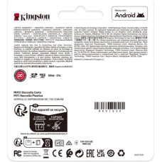 Kingston Technology 512GB microSDXC Canvas Select Plus Gen3 150MB/s A1 Card + Adapter