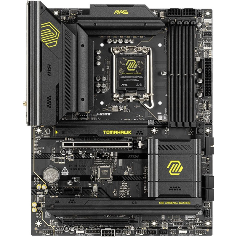 MSI MAG B860 TOMAHAWK WIFI motherboard Intel B860 LGA 1851 (Socket V1) ATX