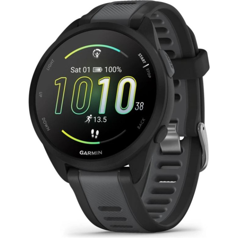 Garmin Forerunner 165 3.05 cm (1.2") AMOLED 43 mm Digital 390 x 390 pixels Touchscreen Black GPS (satellite)