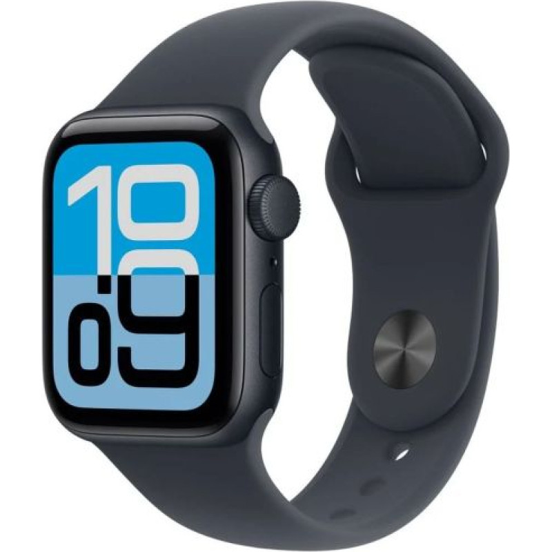 Apple Watch SE 3 (2025) GPS 40mm Mindnight Alu Case, Midnight Sport Band S/M EU MEH94