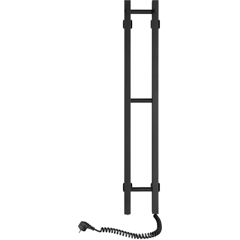 Navin Electric towel warmer Siluet Quadro 160*1000 Digital, right-hand version, black, 12-217050-0110.