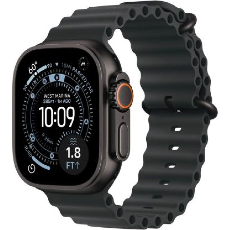 Apple Watch ultra 3 (2025) GPS + cellular 5G 49mm black titanium case with black ocean band EU MF0J4