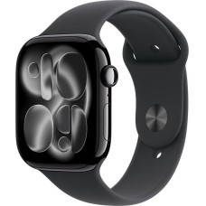 Apple Watch Series 11&nbsp;GPS&nbsp;46mm&nbsp;Jet Black Aluminium Case with Black Sport Band - S/M