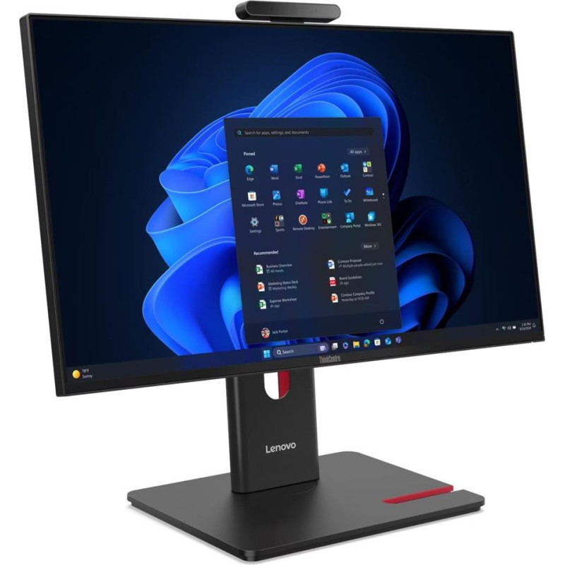 Lenovo ThinkCentre M70a G6 Ultra 7 All-in-One 265T 23.8" FHD IPS 120Hz 250 nits LBL AG 32GB DDR5 5600 1TB SSD Intel Graphics 5.0MP camera vPro Windows 11 Pro Black 3-year On-site warranty