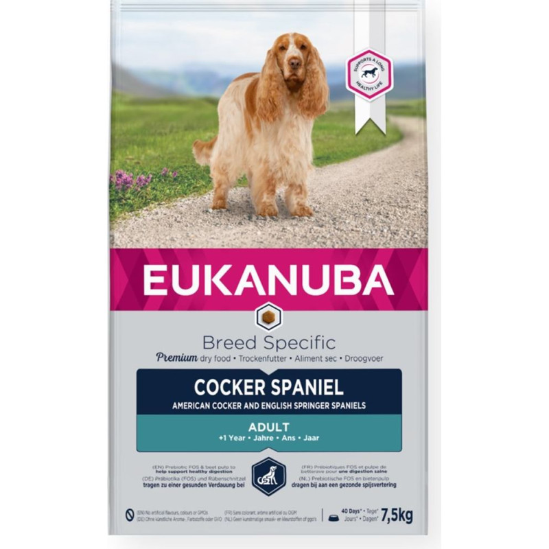 Eukanuba Breed Specific Cocker Spaniel 7.5 kg Adult Chicken