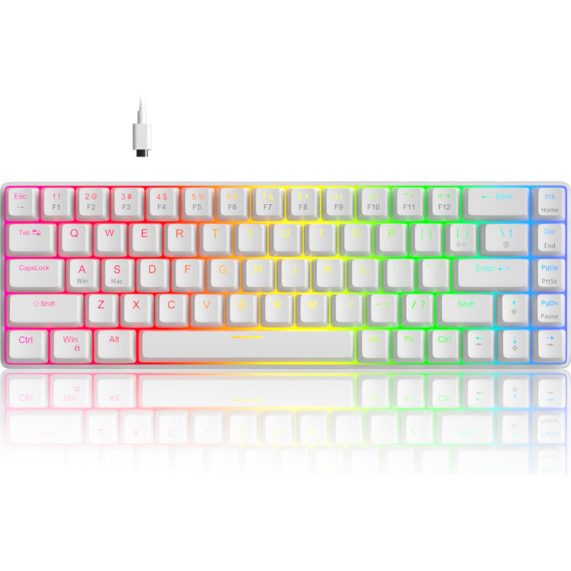 Magegee MK-BOX White, RGB, Amethyst Switch, US