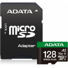Adata microSD Speed Plus card 128GB UHS1 U3 V30 A2 180/160 MB/s