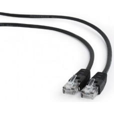 Gembird Patch cord cat. 5E molded strain relief 50u" plugs, 1 m, Black