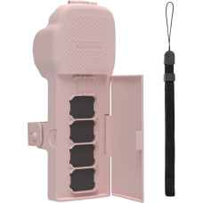 Sunnylife protective case with strap and lanyard for Osmo Pocket 3 (pink)