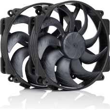 Noctua NF-A14x25r G2 PWM Sx2-PP chromax.black - dual fan set, black