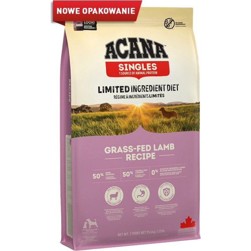 Acana Singles Grass-Fed Lamb - dry dog food - 11,4kg