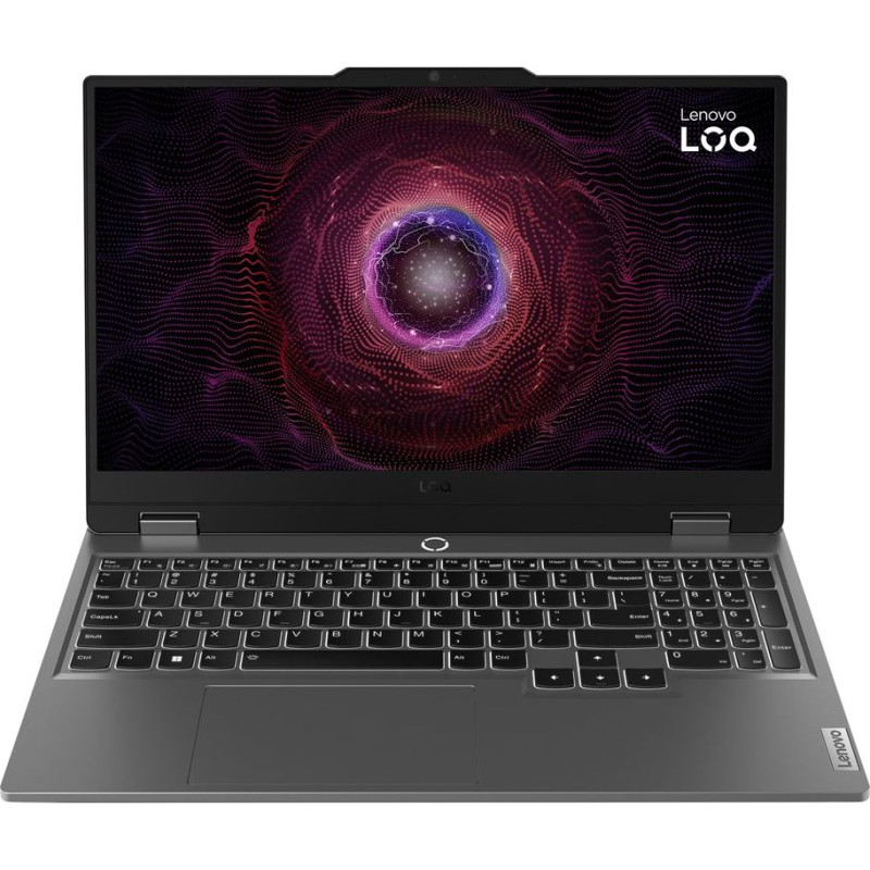 Lenovo LOQ 15ARP9 AMD Ryzen&trade; 5 7235HS Laptop 39.6 cm (15.6") Full HD 16 GB DDR5-SDRAM 512 GB SSD NVIDIA GeForce RTX 4050 Wi-Fi 6 (802.11ax) NoOS Grey