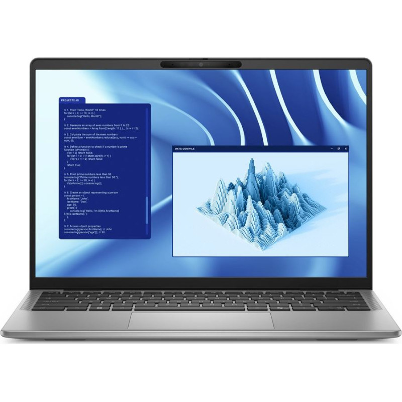 Dell Latitude 7455 Copilot+ PC Qualcomm Snapdragon X1E-80-100 Laptop 35.6 cm (14") Touchscreen WQXGA 16 GB LPDDR5x-SDRAM 512 GB SSD Wi-Fi 7 (802.11be) Windows 11 Pro Grey New Repack/Repacked