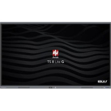 Avtek International TS 8 Lite G 75 Interactive flat panel 190.5 cm (75") LED Wi-Fi 420 cd/m&sup2; 4K Ultra HD Black Touchscreen Built-in processor Android 14 24/7