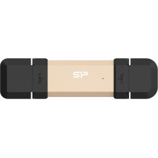 Silicon Power DS72 USB flash drive 250 GB USB Type-A / USB Type-C 3.2 Gen 2 (3.1 Gen 2) Gold