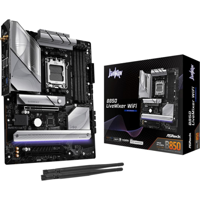 Asrock B850 LiveMixer WiFi AMD B850 Socket AM5 ATX