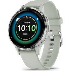 Garmin Venu 3S 3.05 cm (1.2") AMOLED 41 mm Digital 390 x 390 pixels Touchscreen Grey, Silver Wi-Fi GPS (satellite)