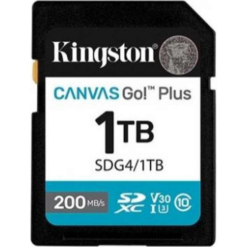 Kingston Memory card 1TB Canvas Go Plus 200/MB/s C10 U3 V30