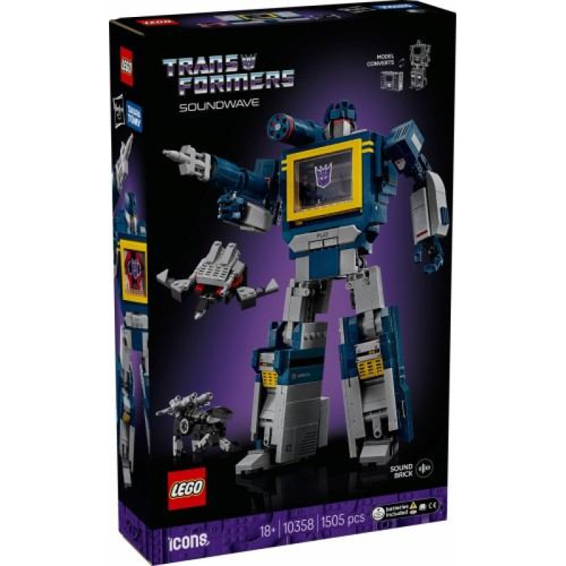 Lego Klocki Icons 10358 Transformers: Soundwave