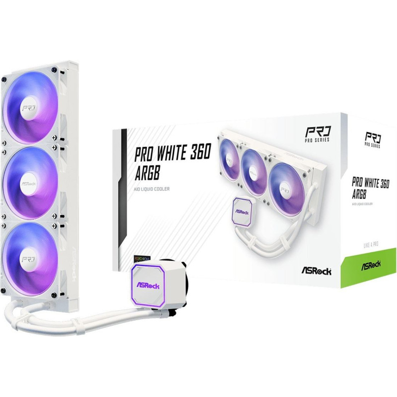 Asrock Pro White 360 ARGB Cooling