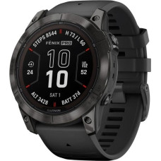 Garmin fēnix 7X Pro 3.56 cm (1.4") MIP 51 mm Digital 280 x 280 pixels Touchscreen Black Wi-Fi GPS (satellite)