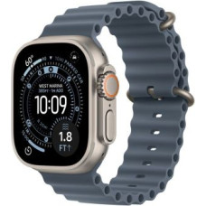 Apple Watch Ultra 3 (2025) GPS + Cellular 5G 49mm Natural Titanium Case with Anchor Blue Ocean Band EU MEWH4