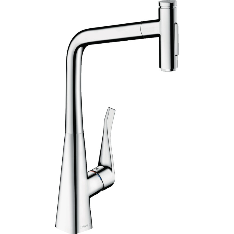 Hansgrohe Kitchen mixer with pull-out hose, Metris Select M71, 72833000.
