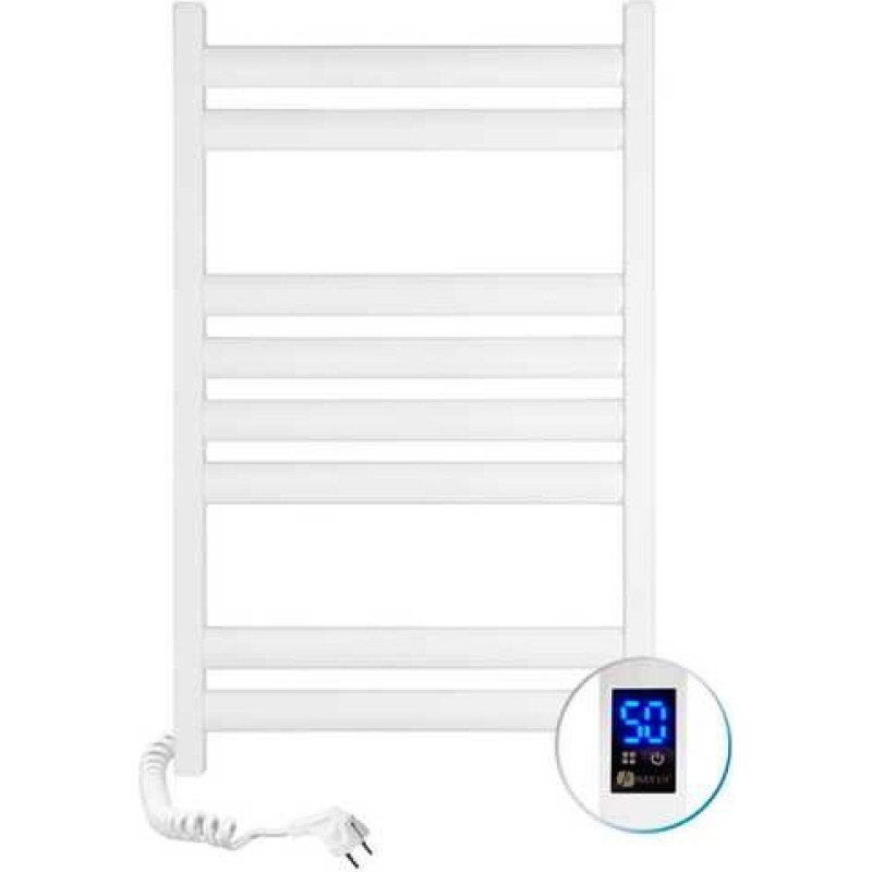 Navin Electric towel warmer Ellipse 500*800 Sensor, left-hand version, white, 12-845153-5080.
