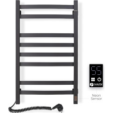 Navin Electric towel warmer Avalon 480*800 Sensor, left-hand, black, 12-203153-4880.