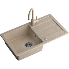 Quadron Sink with mixer tap, GO MAX, TQ7744GMBEZ, sand color.
