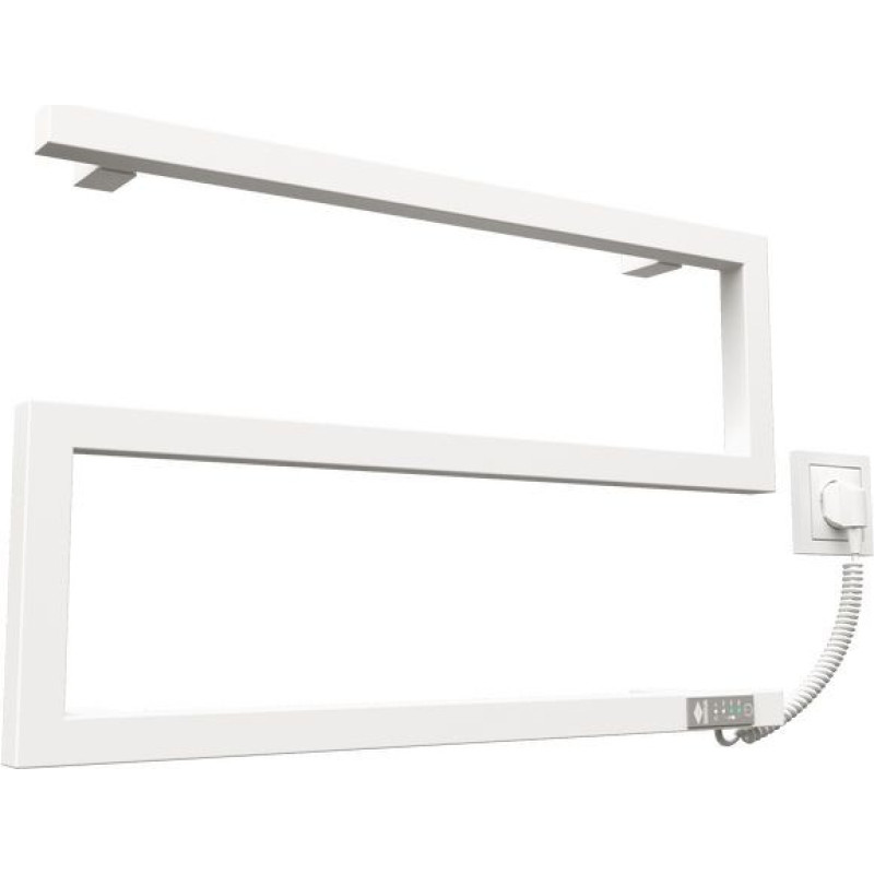 Kosser Electric towel warmer Zeta 350x550 ER, with timer, white (cable on the right)