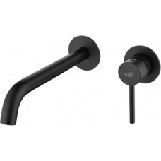 Bluewater Wall-mounted basin mixer BOSTON BOS-BPU.110, matte black.