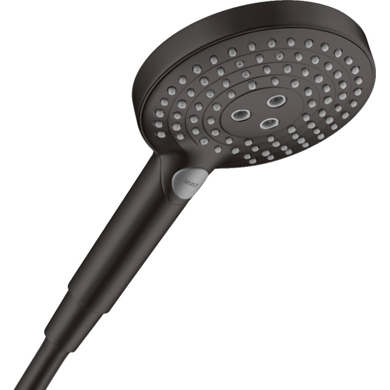 Hansgrohe Hand shower Raindance Select S 120 3jet PowderRain, 26014670, black matte