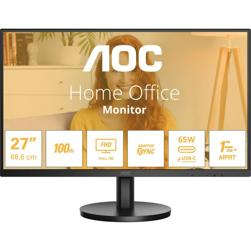AOC 27B3CA2 computer monitor 68.6 cm (27") 1920 x 1080 pixels Full HD LED Black