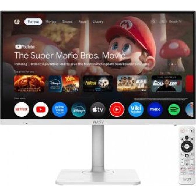 MSI Monitor 27 inches Modern MD272UPSW LED/UHD/Flat/60Hz/white