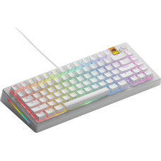 Glorious Klawiatura Glorious GMMK 3 HE 75 % Custom Gaming-Tastatur - Pre-Built, ANSI (US), Fox HE Switches, biały