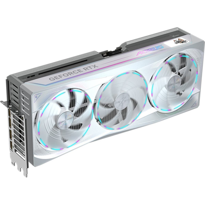 Gigabyte AORUS GeForce RTX 5090 MASTER ICE 32G Graphics Card - 32GB GDDR7, 512bit, PCI-E 5.0, 2655MHz Core Clock, 3 x DP 2.1a, 1 x HDMI 2.1b, NVIDIA DLSS 4, GV-N5090AORUSM ICE-32GD