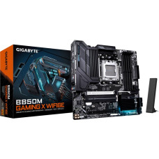 Gigabyte B850M GAMING X WIFI6E Motherboard - AMD Ryzen 9000 Series CPUs, 10+2+2 Phases Digital VRM, up to 8200MHz DDR5 (OC), 1xPCIe 5.0 + 1xPCIe 4.0 M.2, 2.5LAN, WIFI 6E, USB 3.2 Gen 2