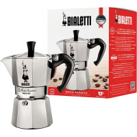 Bialetti Moka Express Moka pot 0.3 L Aluminium, Black