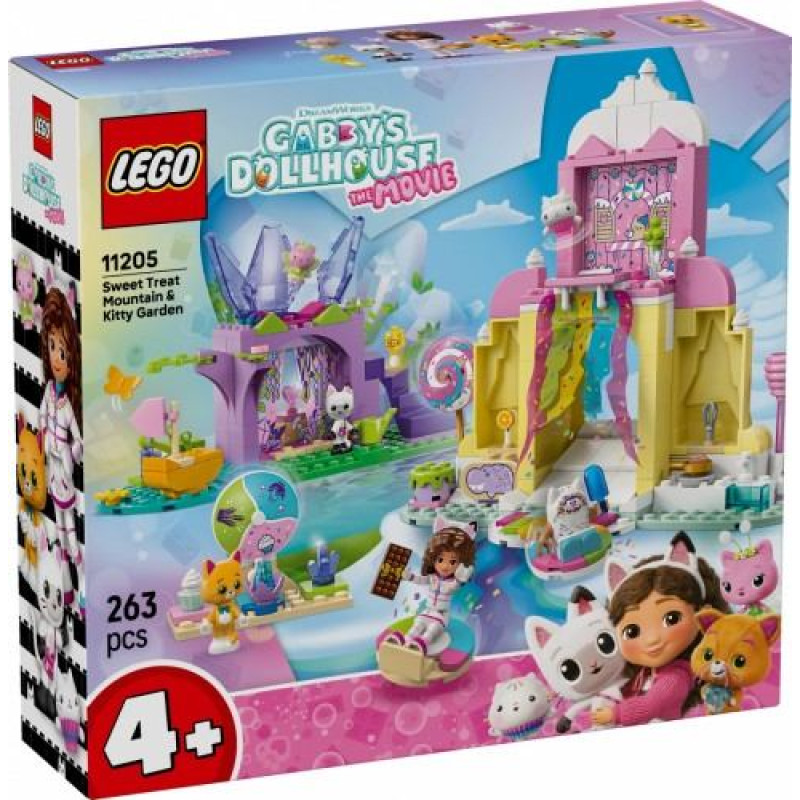 Lego Bricks Gabbys Dollhouse 11205 Sweet Treat Mountain & Kitty Garden