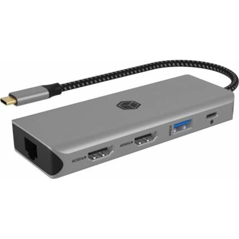 Icybox ICY BOX IB-DK4012-CPD 9in1, 2x HDMI, 4K60Hz