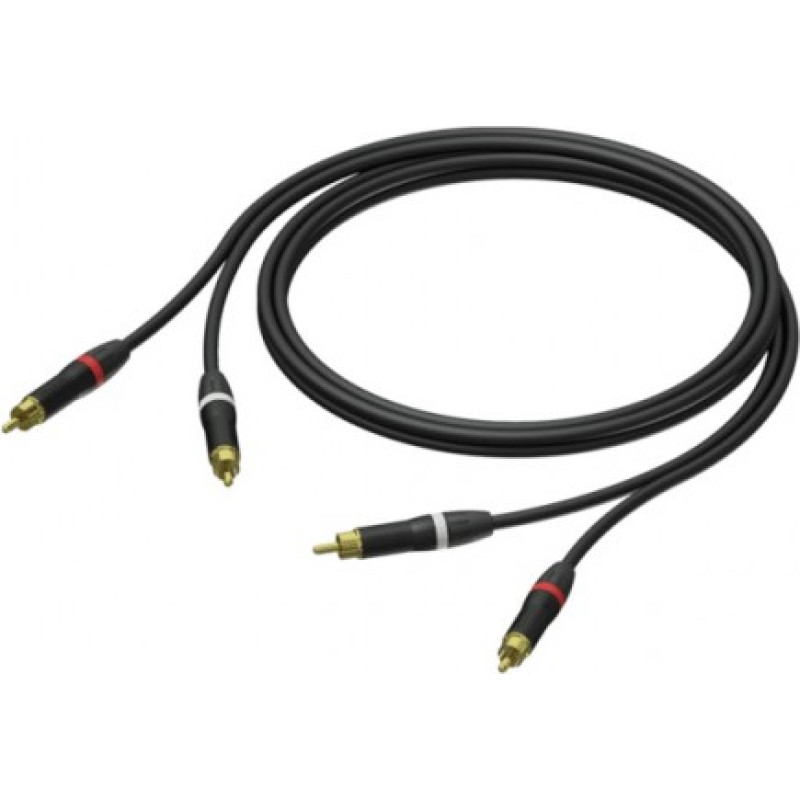 Procab 2X RCA/CINCH MALE-2X RC A/CINCH MALE ULTRAFK 1,