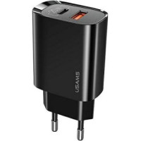 Usams phone charger 1xU SB-C+1xUSB T35 20W PD3.
