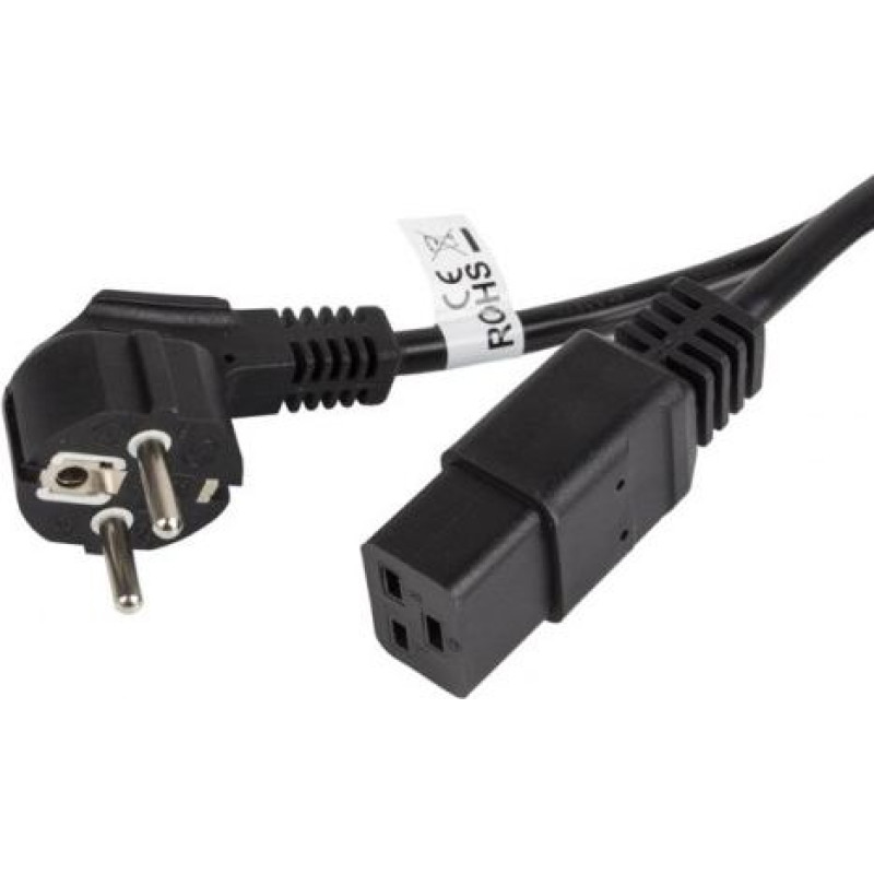 Lanberg Cable power CEE 7/7 - IEC 320 C19 16A VDE 1.8M black