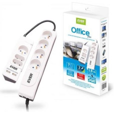Ever Office Plus surge protector 1.2m + 1.8m T / LZ06-OFP018 / 0000