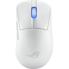 Asus ROG Keris II Ace Wireless AimPoint White pele Speļu Labā roka RF Wireless + Bluetooth + USB Type-A Optisks 42000 DPI