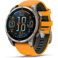 Garmin fenix 8 3.56 cm (1.4") AMOLED 47 mm Digital 454 x 454 pixels Touchscreen Graphite Wi-Fi GPS (satellite)