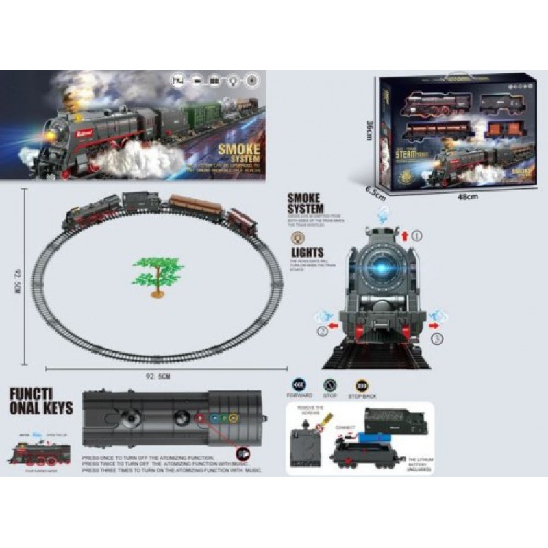Madej Set with train 48 pcs. smoke, light, sound