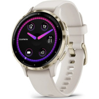 Garmin Venu 3S 3.05 cm (1.2") AMOLED 41 mm Digital 390 x 390 pixels Touchscreen Gold, Ivory Wi-Fi GPS (satellite)